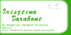 krisztina darabont business card